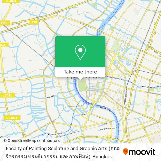 Facalty of Painting Sculpture and Graphic Arts (คณะจิตรกรรม ประติมากรรม และภาพพิมพ์) map