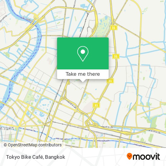 Tokyo Bike Café map