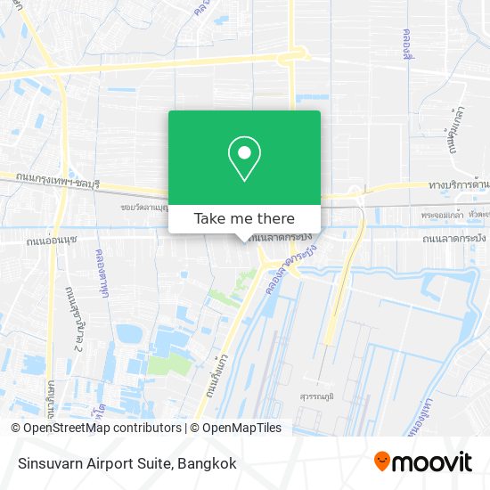 Sinsuvarn Airport Suite map