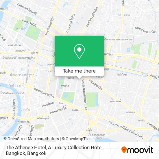 The Athenee Hotel, A Luxury Collection Hotel, Bangkok map