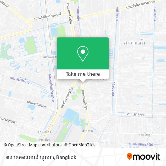 ตลาดสดแยกลำลูกกา map