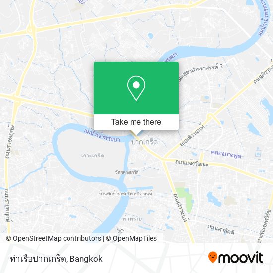 ท่าเรือปากเกร็ด map