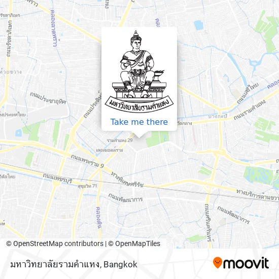 มหาวิทยาลัยรามคำแหง map