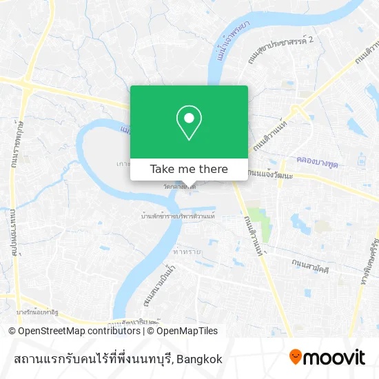 สถานแรกรับคนไร้ที่พึ่งนนทบุรี map