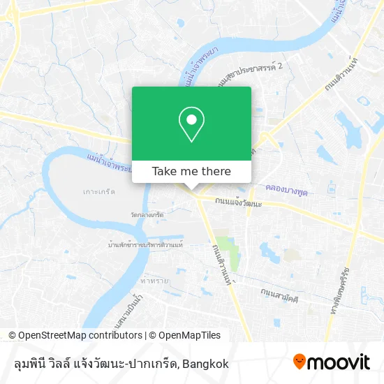 ลุมพินี วิลล์ แจ้งวัฒนะ-ปากเกร็ด map