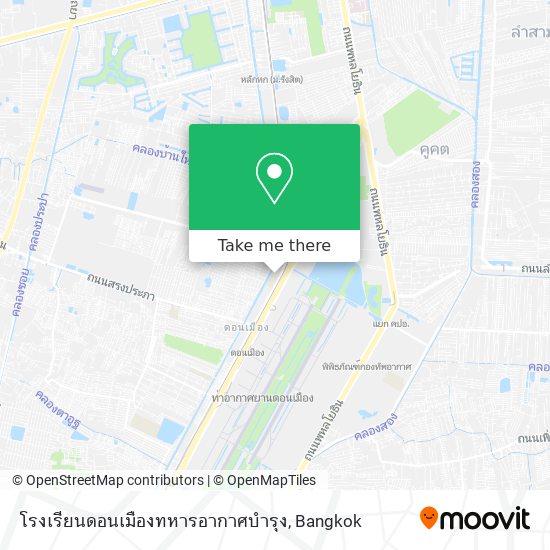 โรงเรียนดอนเมืองทหารอากาศบำรุง map