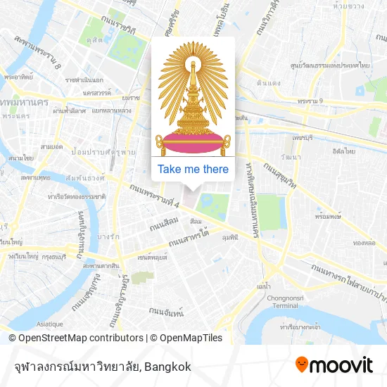 จุฬาลงกรณ์มหาวิทยาลัย map
