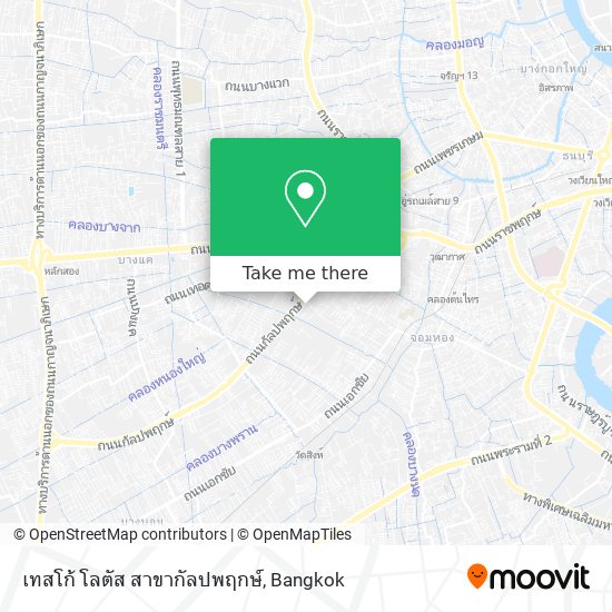 เทสโก้ โลตัส สาขากัลปพฤกษ์ map