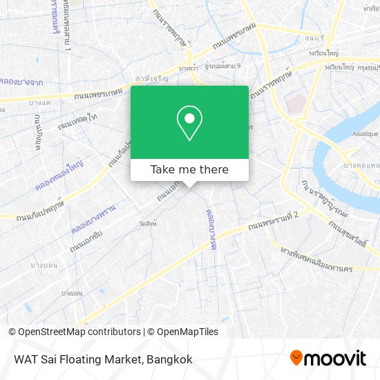 WAT Sai Floating Market map