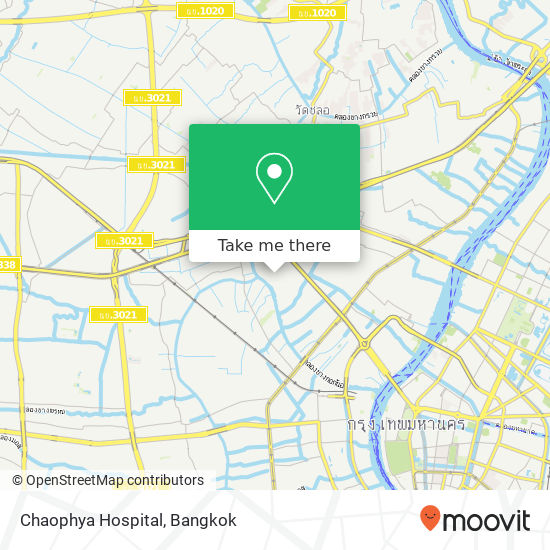 Chaophya Hospital map