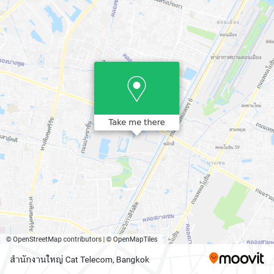 สำนักงานใหญ่ Cat Telecom map