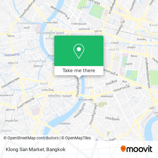 Klong San Market map