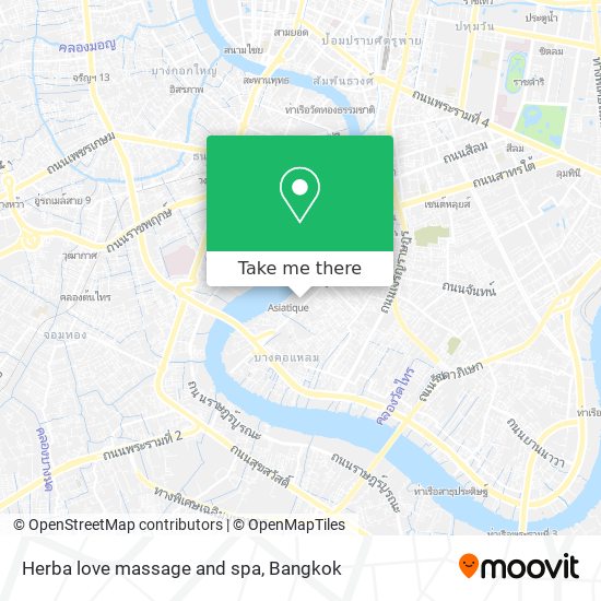 Herba love massage and  spa map