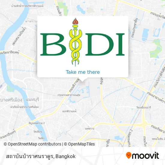 สถาบันบำราศนราดูร map