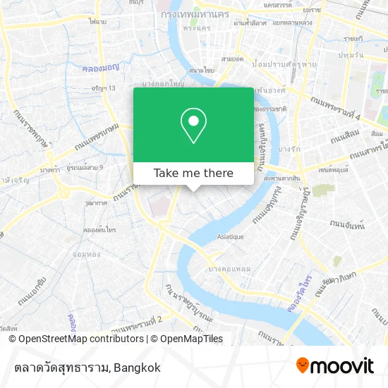 ตลาดวัดสุทธาราม map