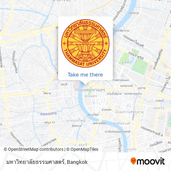 มหาวิทยาลัยธรรมศาสตร์ map