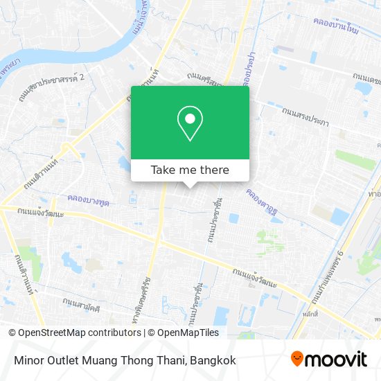 Minor Outlet Muang Thong Thani map