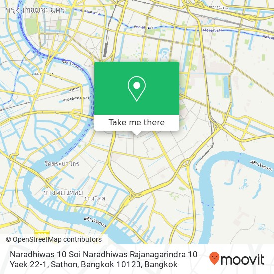 Naradhiwas 10 Soi Naradhiwas Rajanagarindra 10 Yaek 22-1, Sathon, Bangkok 10120 map