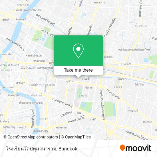 โรงเรียนวัดปทุมวนาราม map