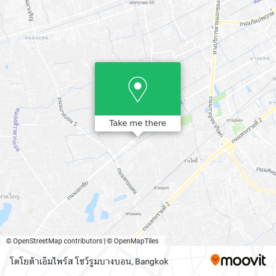 โตโยต้าเอ็มไพร์ส โชว์รูมบางบอน map