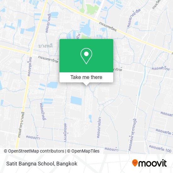 Satit Bangna School map