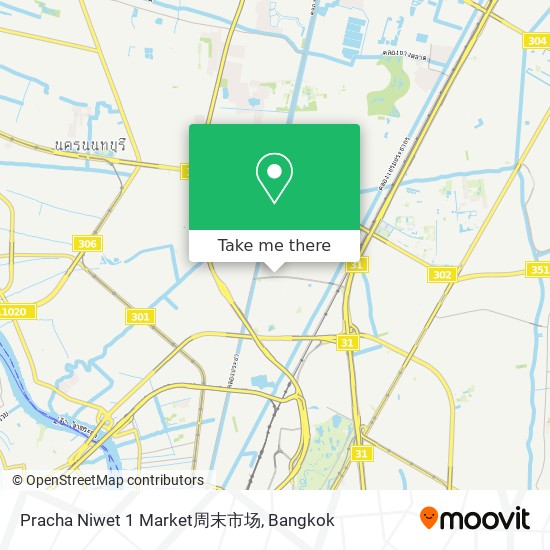 Pracha Niwet 1 Market周末市场 map