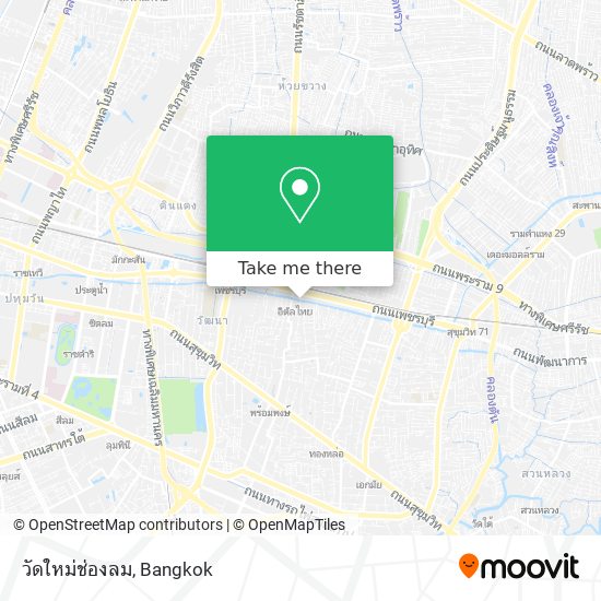 วัดใหม่ช่องลม map