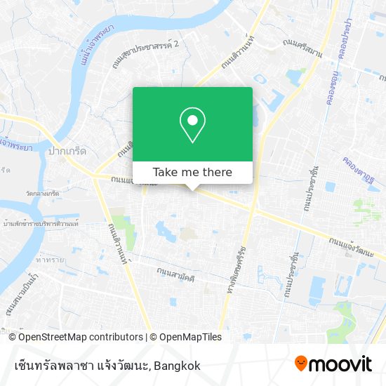 เซ็นทรัลพลาซา แจ้งวัฒนะ map