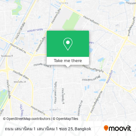 ถนน เสนานิคม 1 เสนานิคม 1 ซอย 25 map