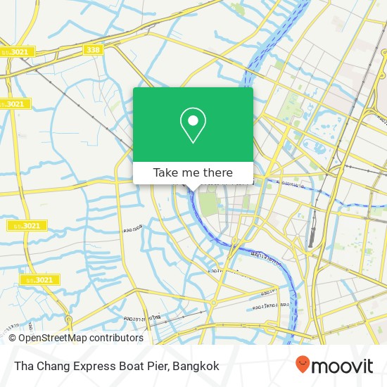 Tha Chang Express Boat Pier map