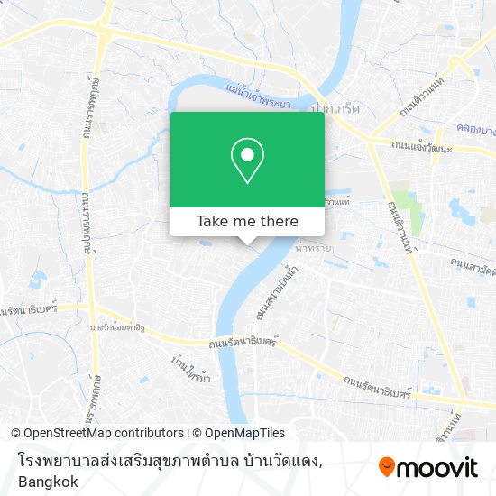 โรงพยาบาลส่งเสริมสุขภาพตำบล บ้านวัดแดง map