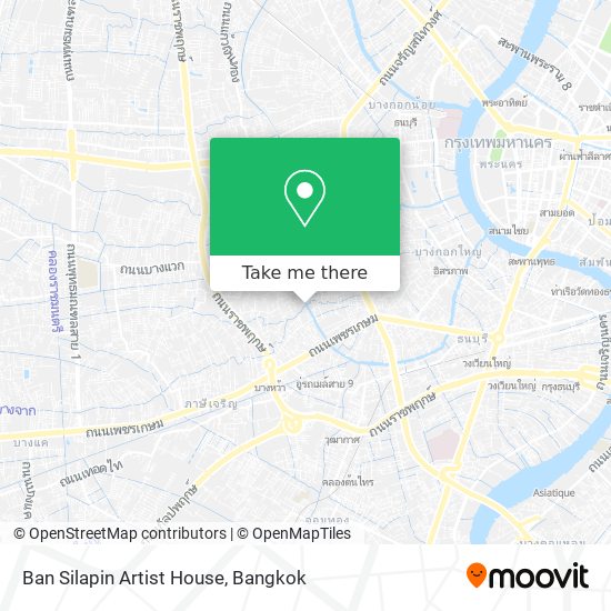 Ban Silapin Artist House map