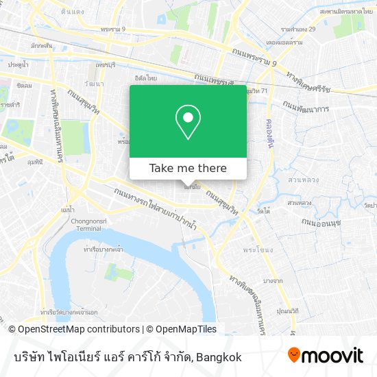 บริษัท ไพโอเนียร์ แอร์ คาร์โก้ จำกัด map