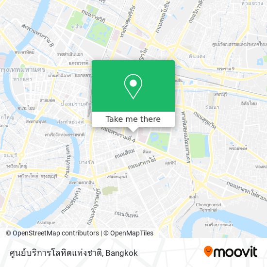 ศูนย์บริการโลหิตแห่งชาติ map