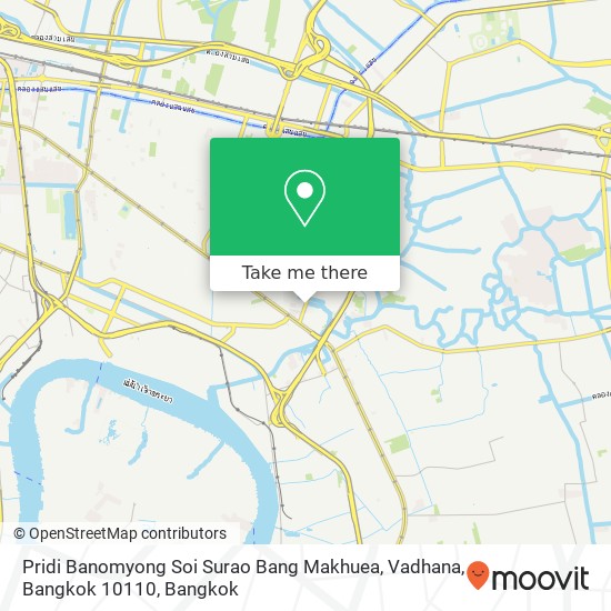 Pridi Banomyong Soi Surao Bang Makhuea, Vadhana, Bangkok 10110 map