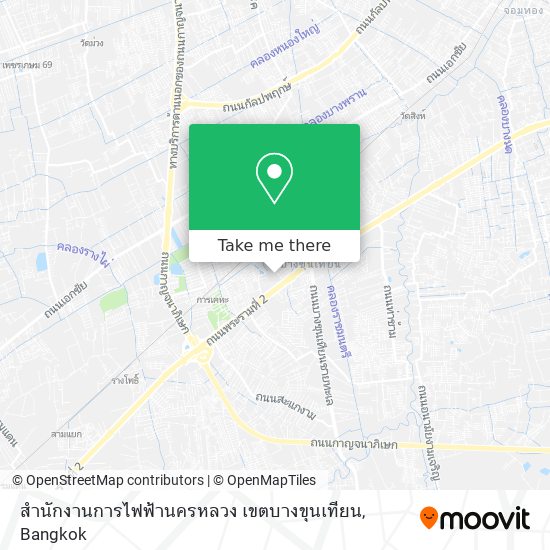 สำนักงานการไฟฟ้านครหลวง เขตบางขุนเทียน map