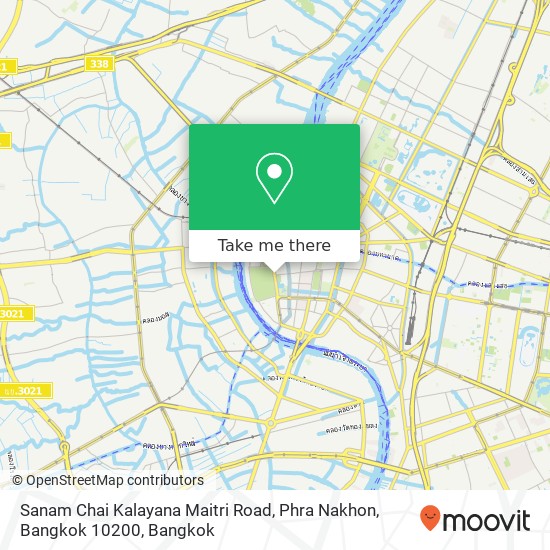 Sanam Chai Kalayana Maitri Road, Phra Nakhon, Bangkok 10200 map