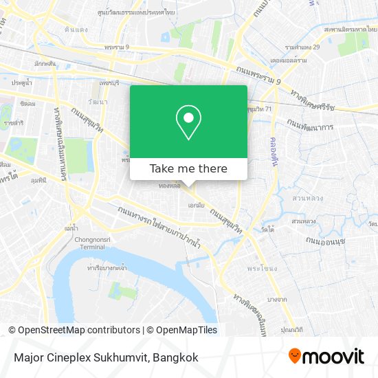 Major Cineplex Sukhumvit map