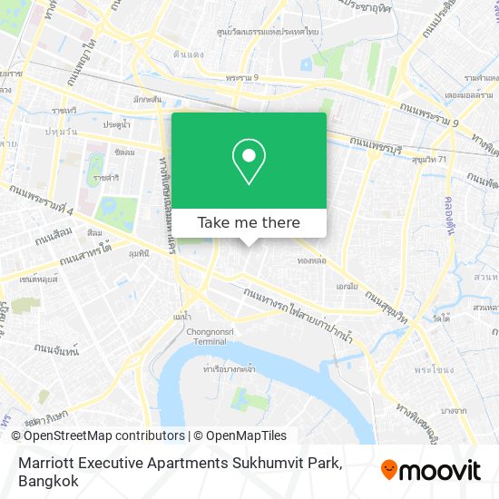 Marriott Executive Apartments Sukhumvit Park map