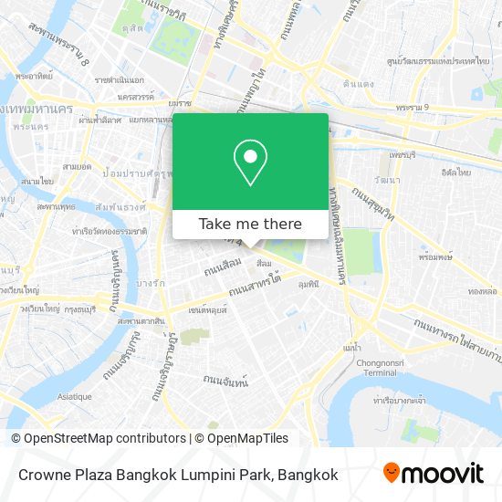 Crowne Plaza Bangkok Lumpini Park map