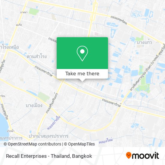 Recall Enterprises - Thailand map