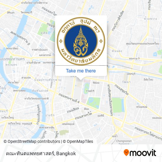 คณะทันตแพทยศาสตร์ map