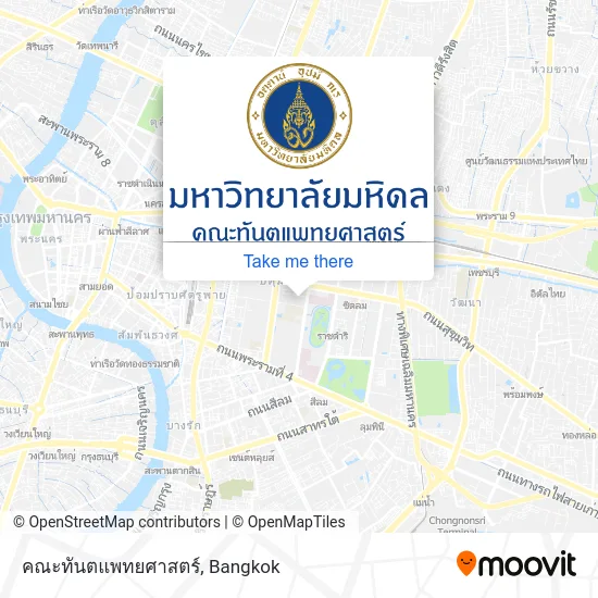 คณะทันตแพทยศาสตร์ map