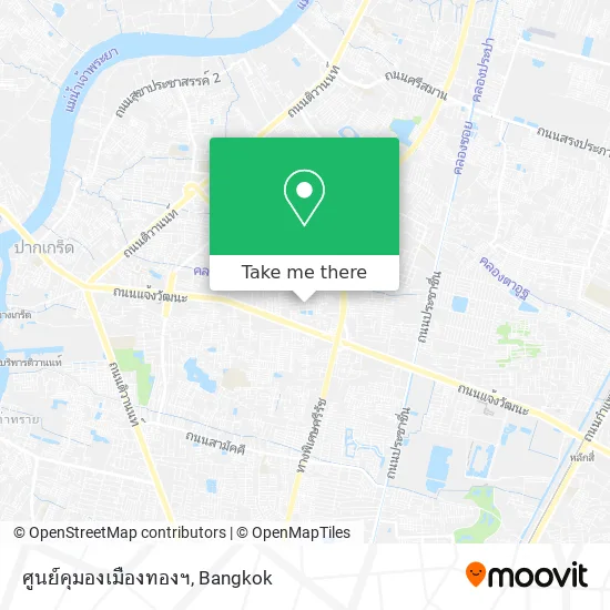 ศูนย์คุมองเมืองทองฯ map