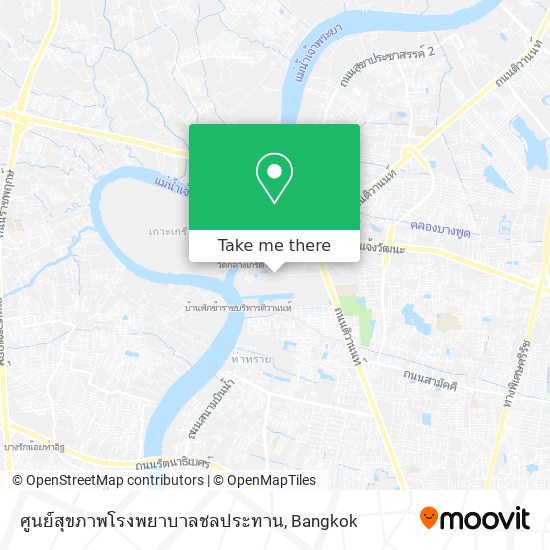 ศูนย์สุขภาพโรงพยาบาลชลประทาน map