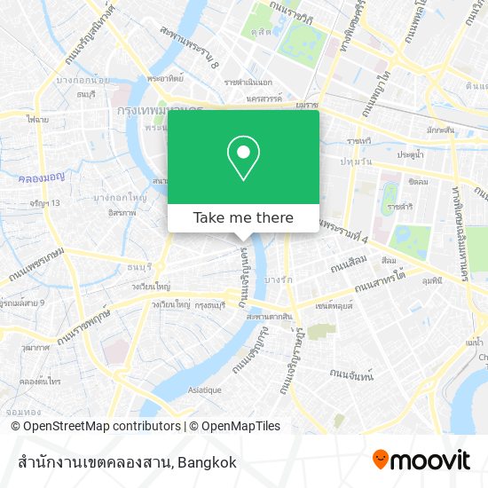 สำนักงานเขตคลองสาน map