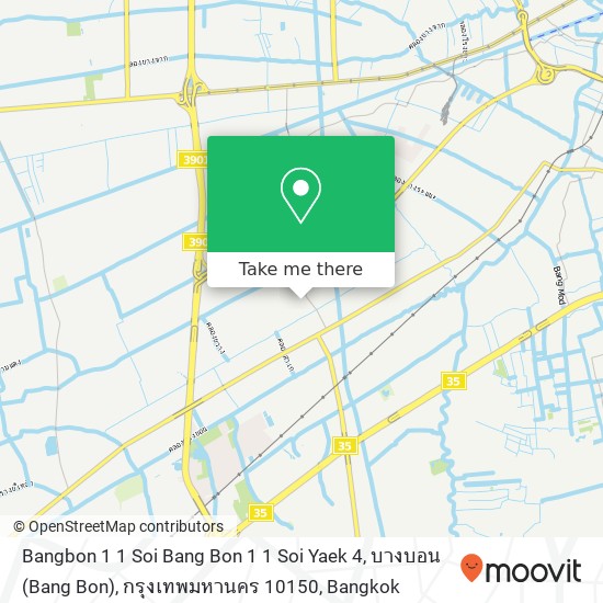 Bangbon 1 1 Soi Bang Bon 1 1 Soi Yaek 4, บางบอน (Bang Bon), กรุงเทพมหานคร 10150 map