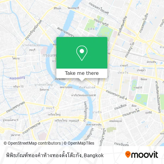 พิพิธภัณฑ์ทองคำห้างทองตั้งโต๊ะกัง map