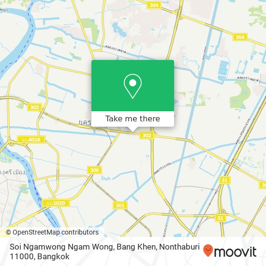 Soi Ngamwong Ngam Wong, Bang Khen, Nonthaburi 11000 map