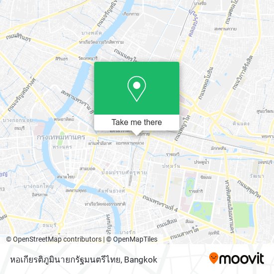 หอเกียรติภูมินายกรัฐมนตรีไทย map